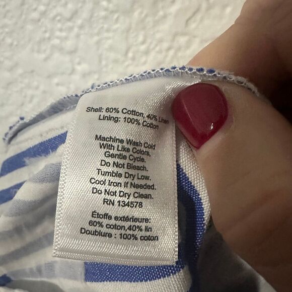 BNWT - Vineyard Vines Linen Striped Catamaran Pants Size 2 - Picture 6 of 7